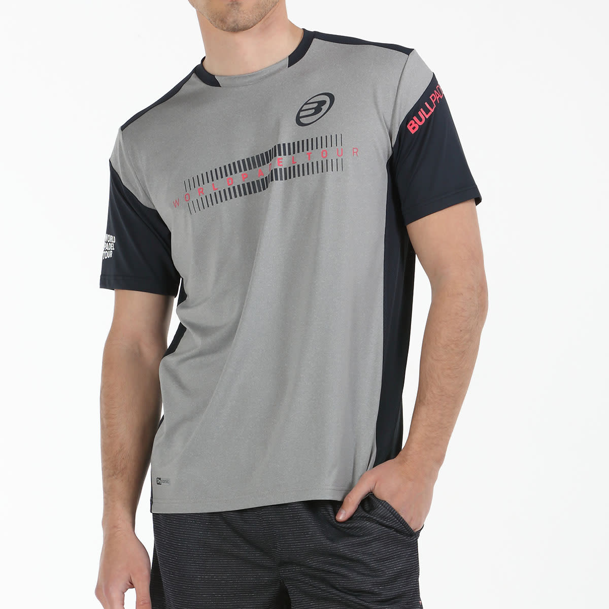 Camiseta Bullpadel Ride Gris Medio Vigore