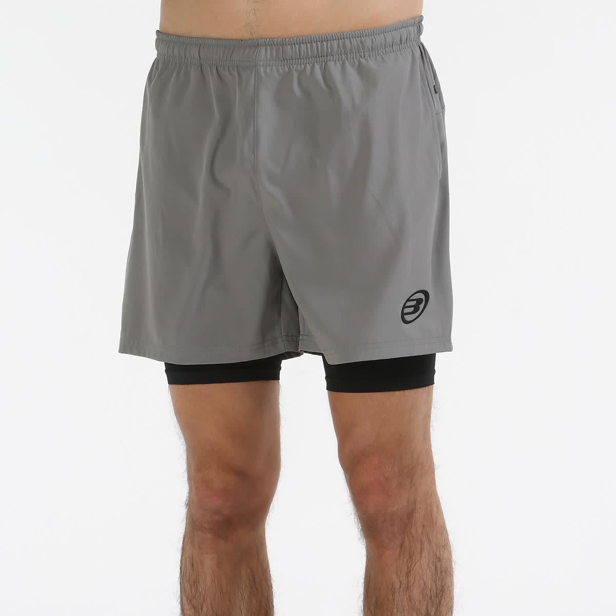 SHORT BULLPADEL LIPES GRIS MEDIO