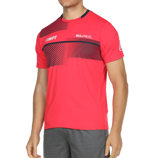 Camiseta Bullpadel Redullu Carmesi Fluor