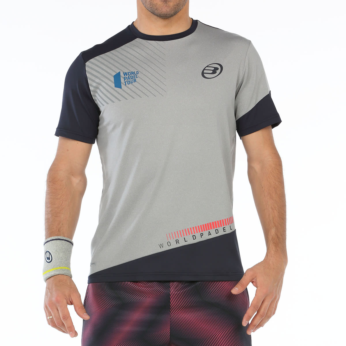 Camiseta Bullpadel Ricione Gris Medio Vigore