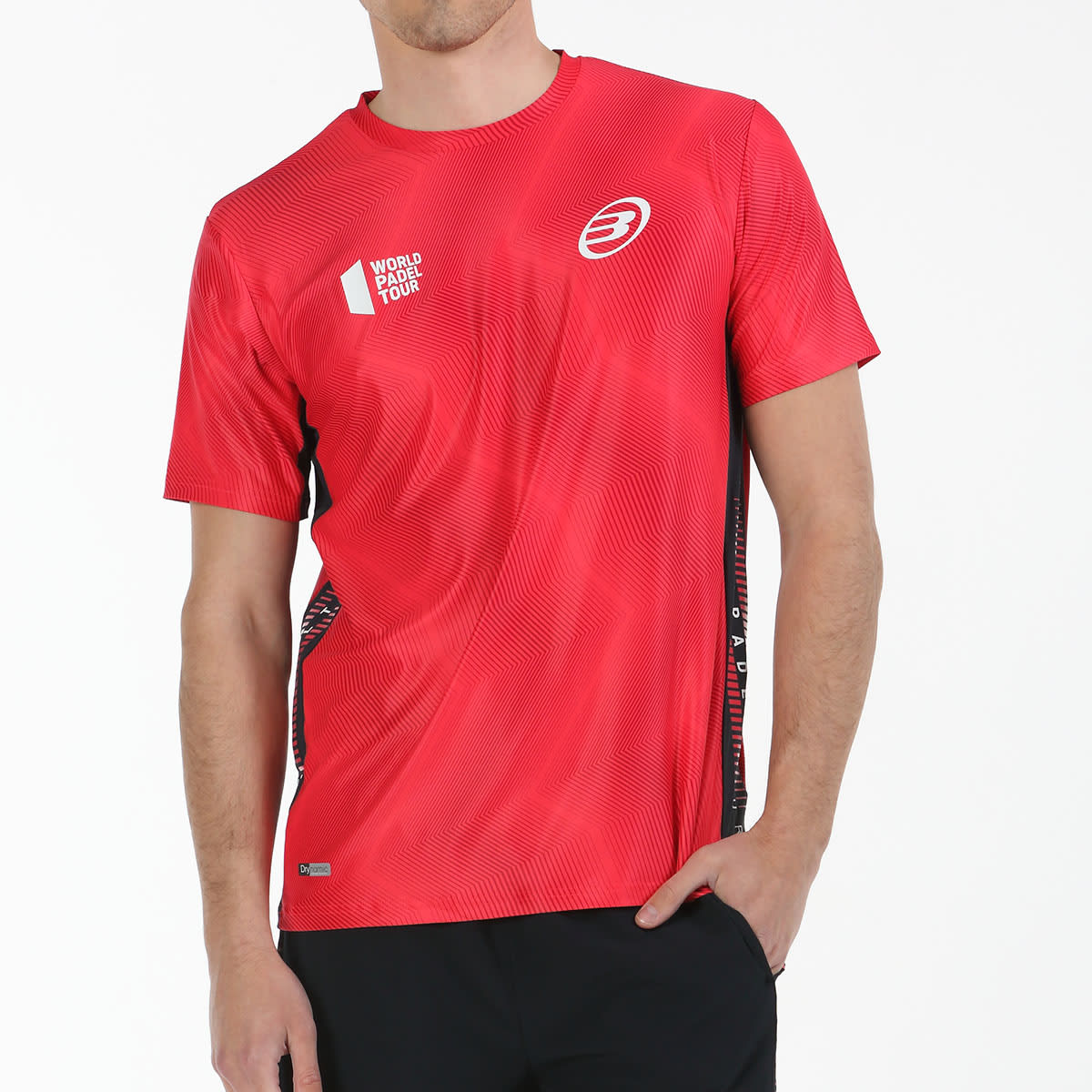 Camiseta Bullpadel Rogor Carmesi Fluor
