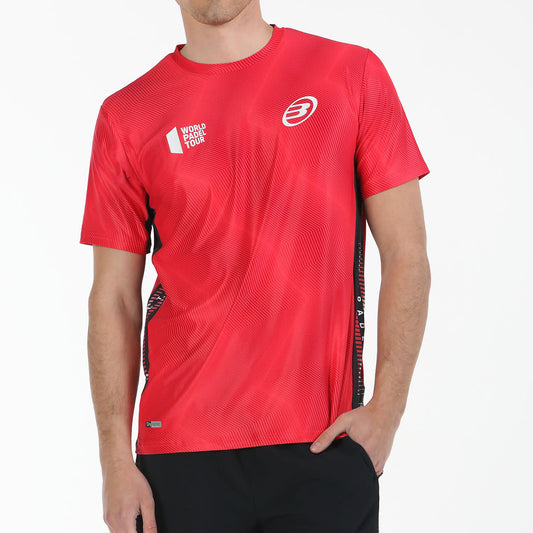 Camiseta Bullpadel Rogor Carmesi Fluor